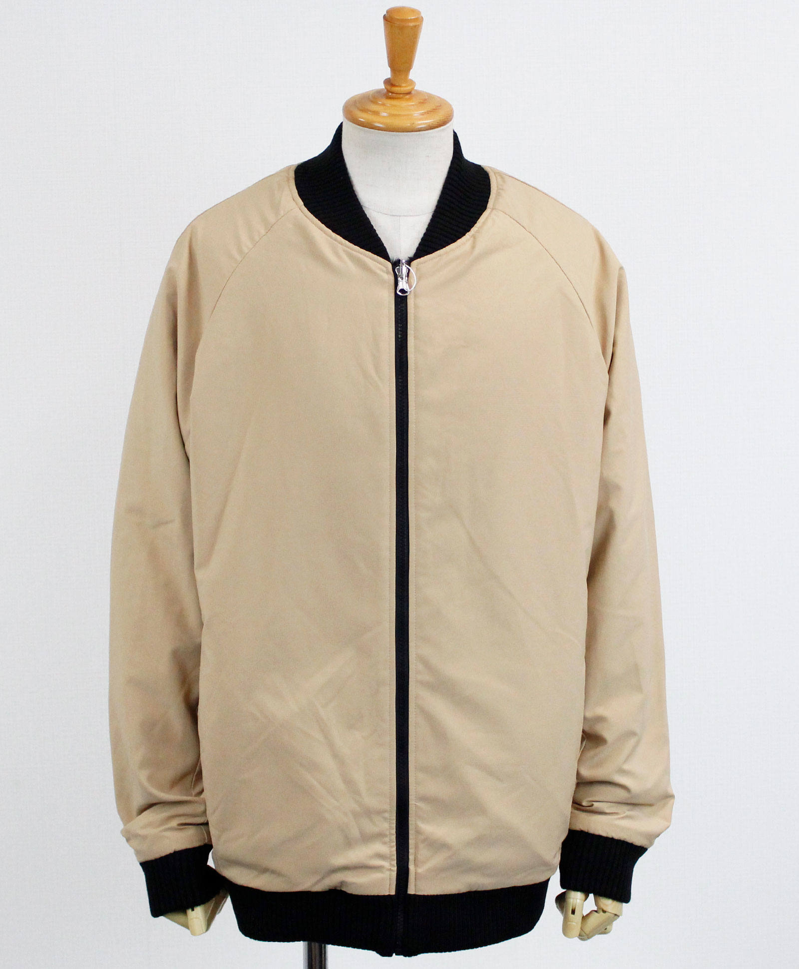 Muta Muta Marine ムータマリン Reversible Fur Ma 1ブルゾン ベージュ ブラック Mmbc Bk Maverick Group Online Store